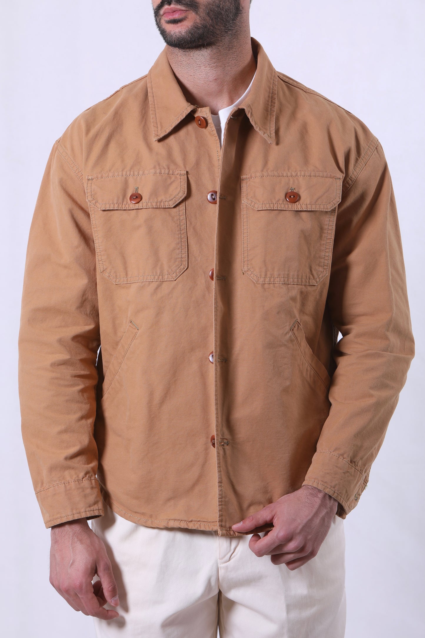 Overshirt in Cotone Tela Genova