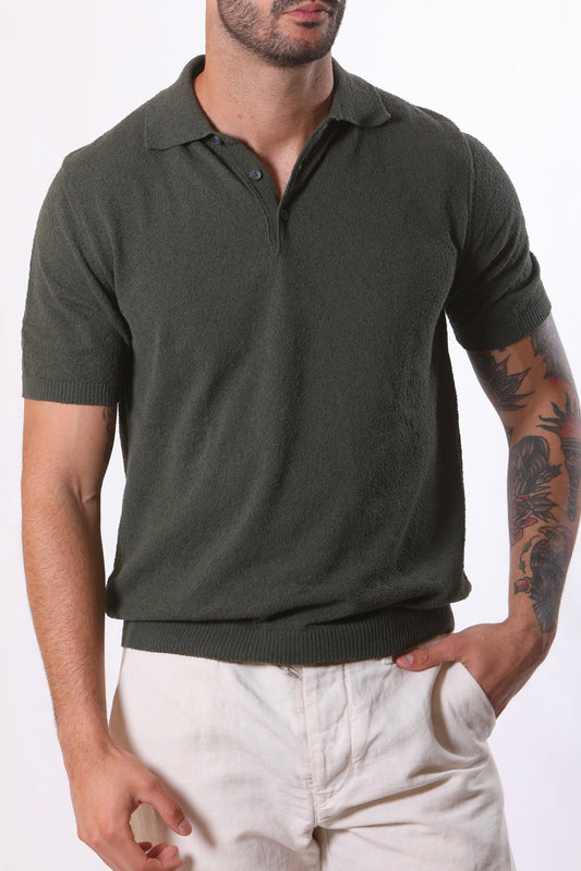 Polo in Cotone Bouclé – Gallia | Made in Italy