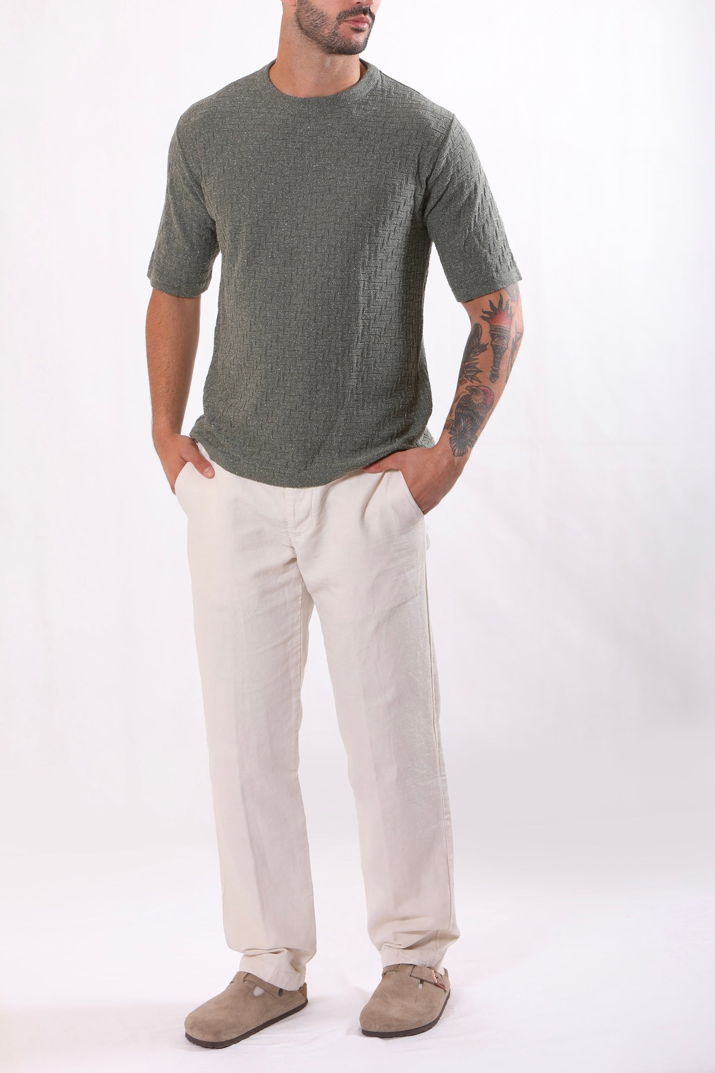 T-shirt Oversize in Seta CAMO