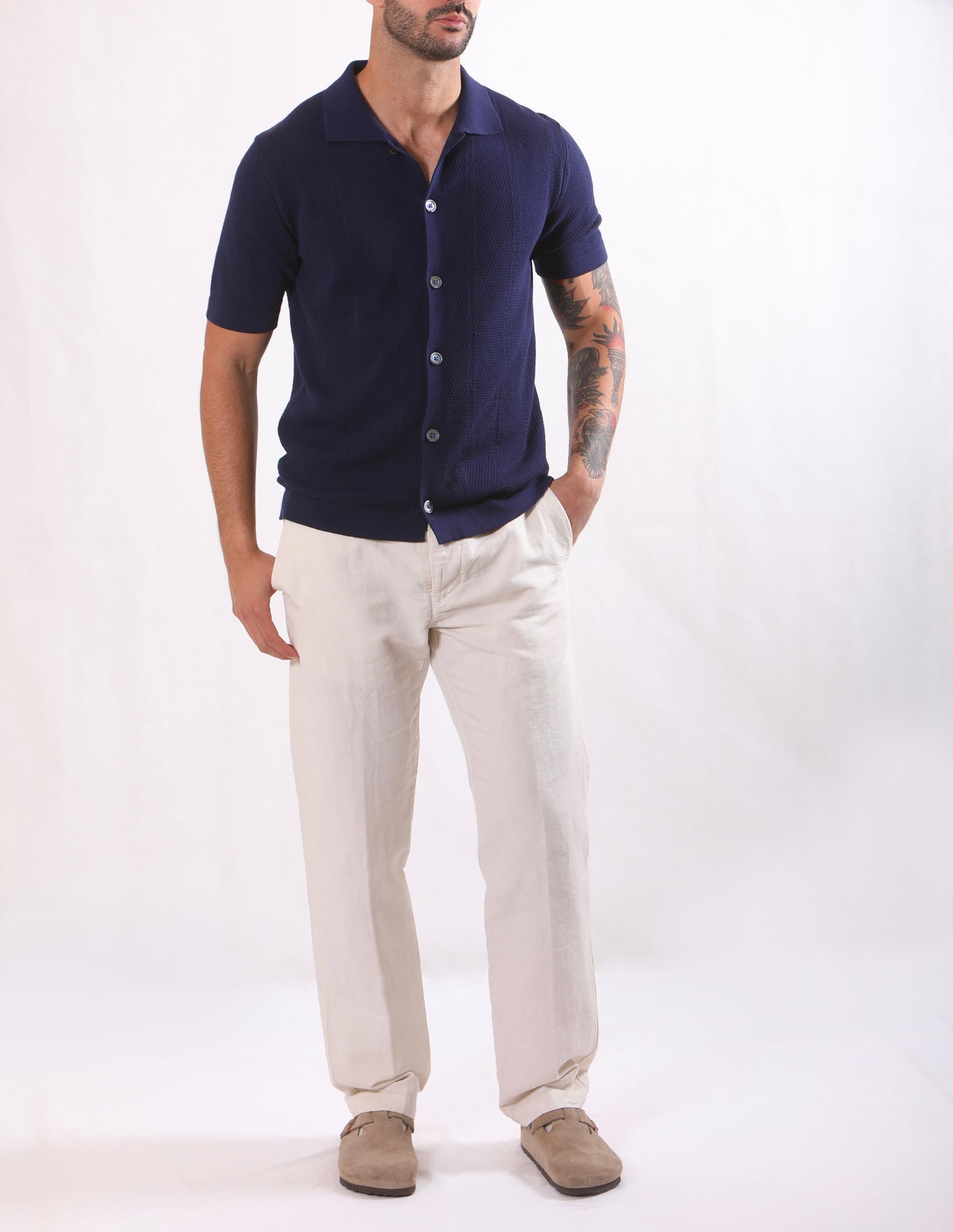 Polo con Bottoni in Cotone – Gallia