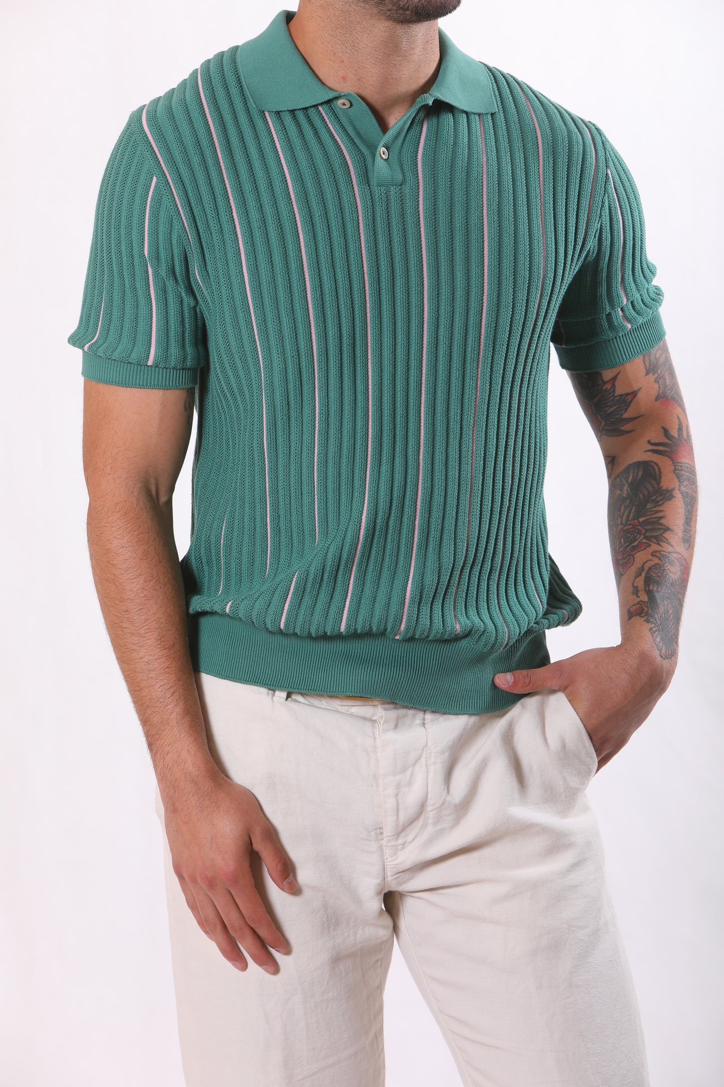 Polo Uomo Gallia a Righe – Made in Italy