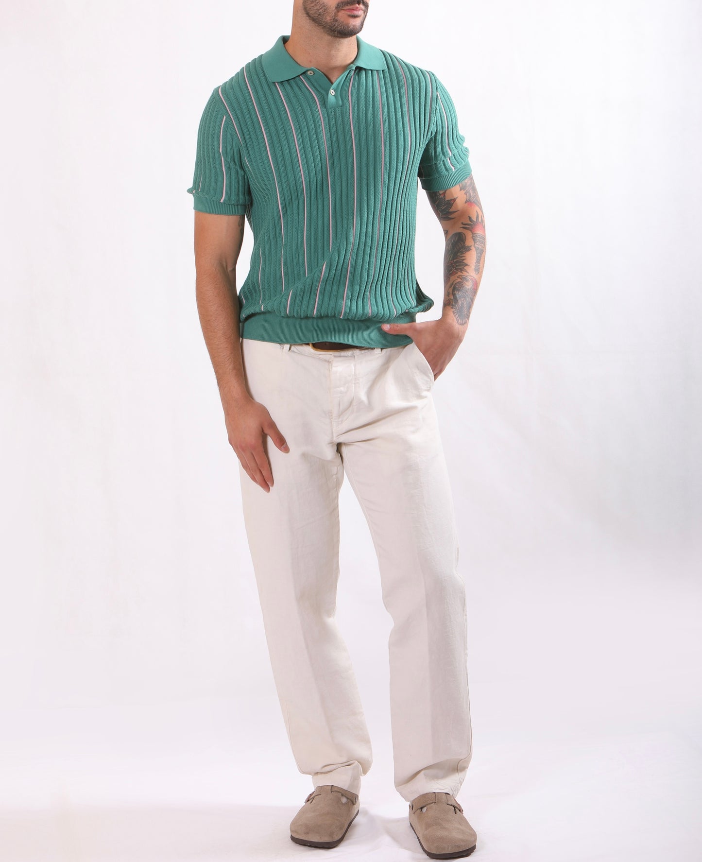 Polo Uomo Gallia a Righe – Made in Italy