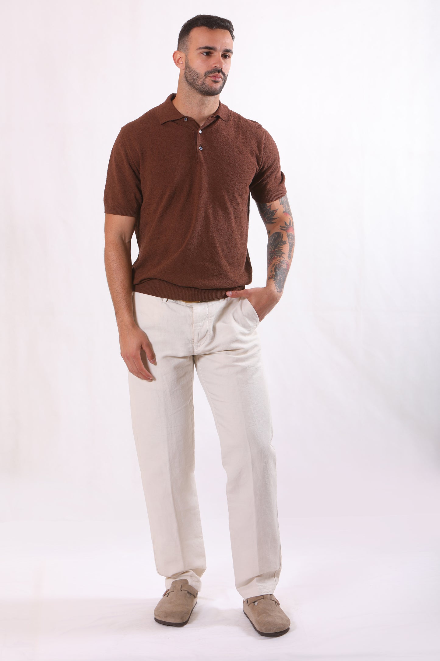 Polo in Cotone Bouclé – Gallia | Made in Italy