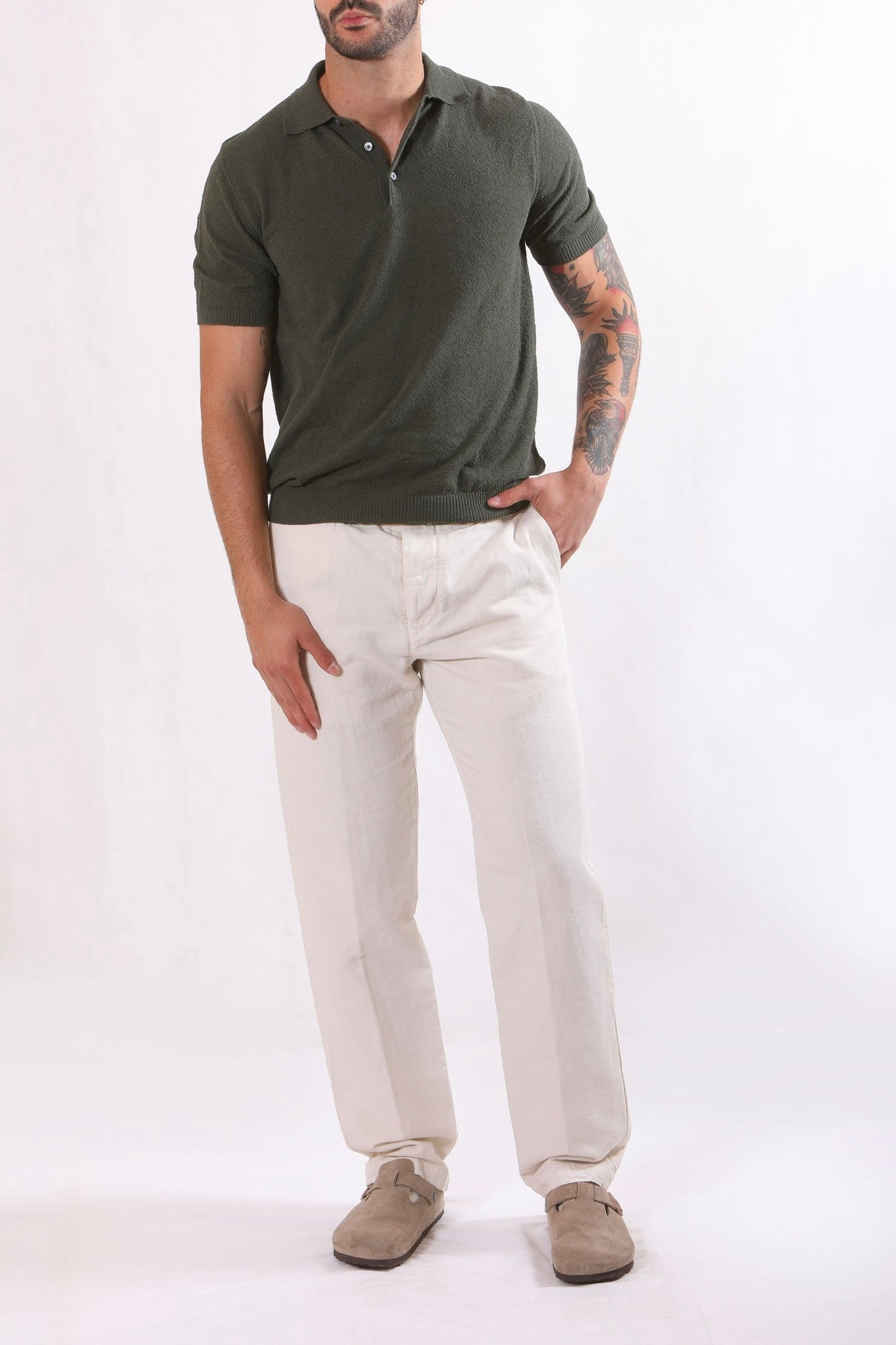 Polo in Cotone Bouclé – Gallia | Made in Italy