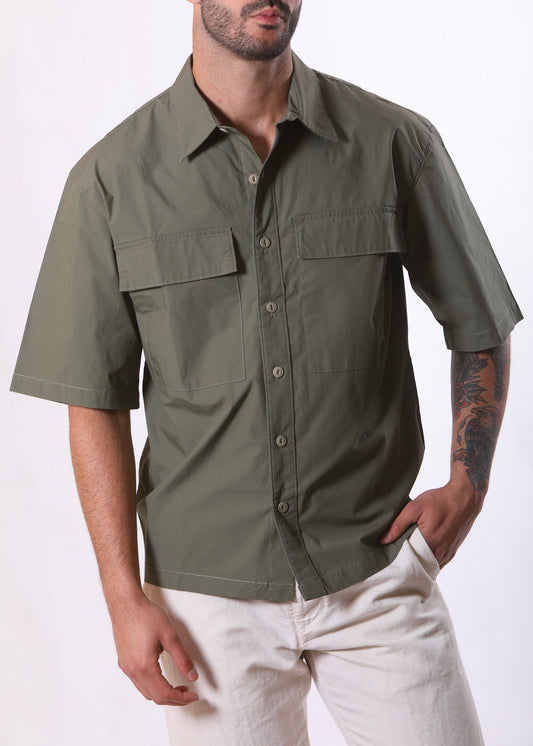 Camicia in Popeline-Tela Genova